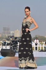 Model walk the ramp for Designer Azeem Khan showcases his latest collection at AGP Million Race in Mumbai on 19th Feb 2012 (25).JPG